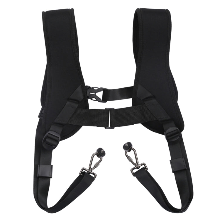 PULUZ Imbracatura a doppia spalla a sgancio rapido Cintura in schiuma di decompressione con imbottitura morbida per fotocamere digitali DSLR, Double Shoulder