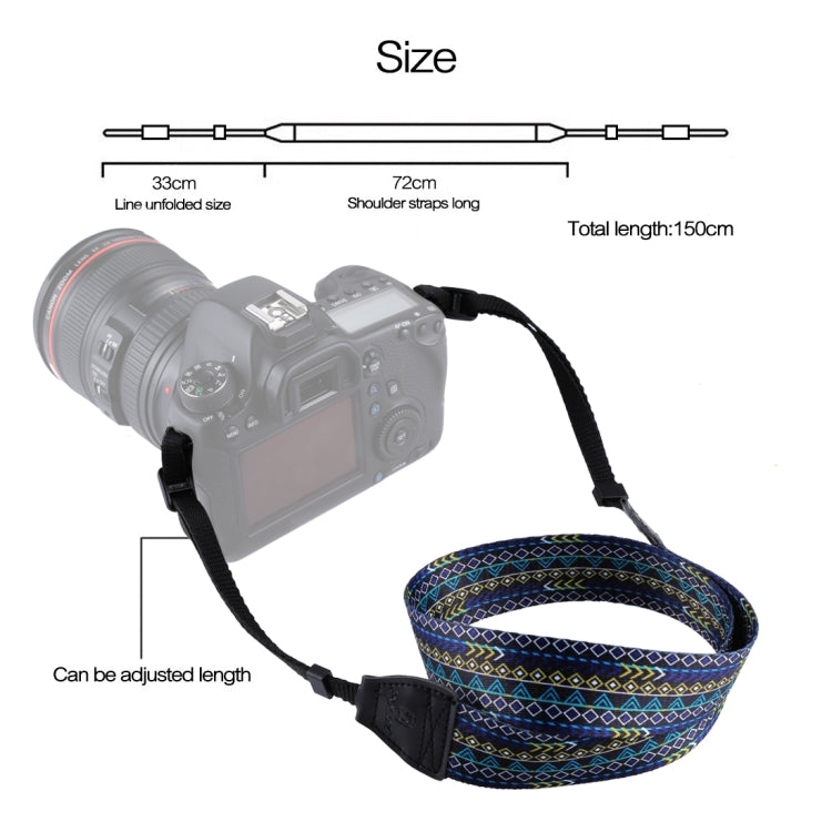 Tracolla per fotocamera con tracolla serie multicolore in stile etnico retrò PULUZ per fotocamere SLR / DSLR, Ethnic 7, Ethnic 8