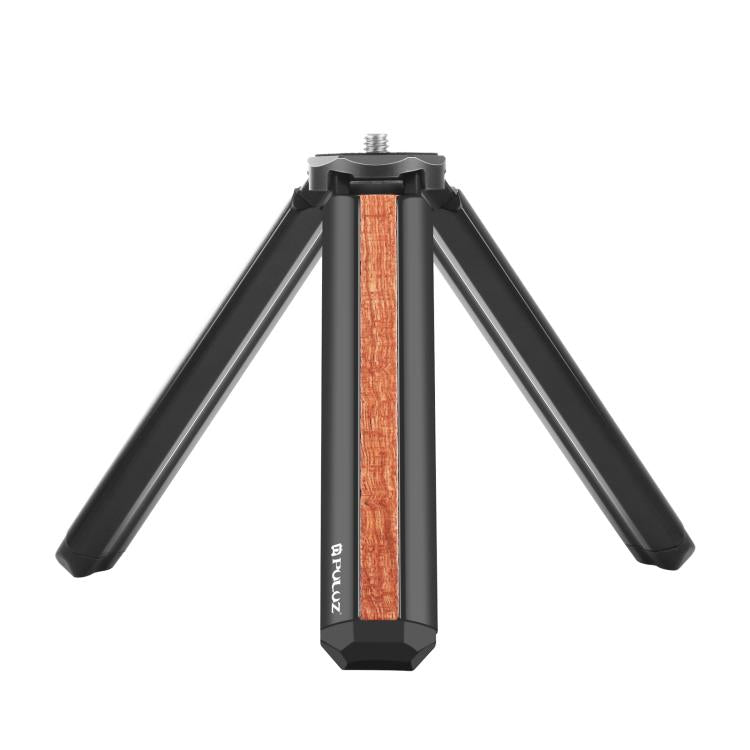 Supporto per treppiede dal vivo per vlogging da tavolo in legno intarsiato PULUZ, Inlaid Wood Tripod