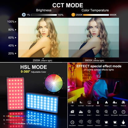 PULUZ LED a colori RGB Beauty Fill Light Pocket Vlogging Photography Light, Pocket Light