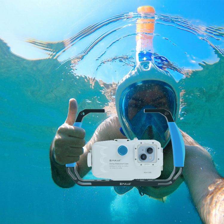 PULUZ Dual Silicone Manici in lega di alluminio per immersione subacquea per GoPro, altre action camera e smartphone, For Action Cameras and Smartphones