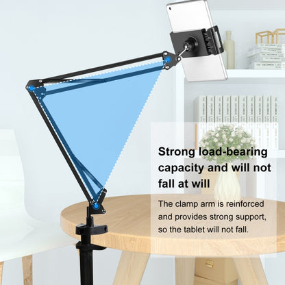 Supporto per braccio articolato da tavolo per trasmissione in diretta PULUZ con morsetto per tablet, Tablet Clamp