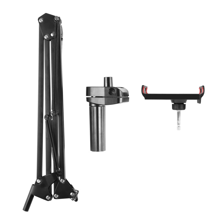 Supporto per braccio articolato da tavolo per trasmissione in diretta PULUZ con morsetto per tablet, Tablet Clamp