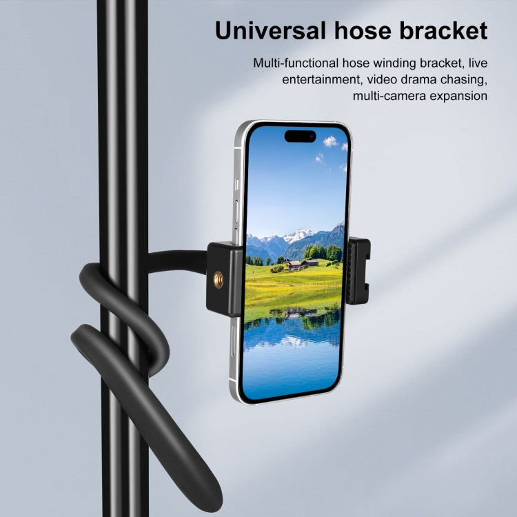 Supporto per montaggio a clip flessibile in silicone PULUZ con morsetto per telefono per telefoni/GoPro, Silicone Flexible Clip