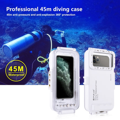 PULUZ Custodia Subacquea Impermeabile 45m/147ft Foto Video Scattare Foto Subacquee Cover per iPhone Serie 14, Serie iPhone 13, Serie iPhone 12, Serie iPhone 11, Serie iPhone X, iPhone 8 e 7, iPhone 6s, iOS 13.0 o Versione Superiore iPhone��������������...
