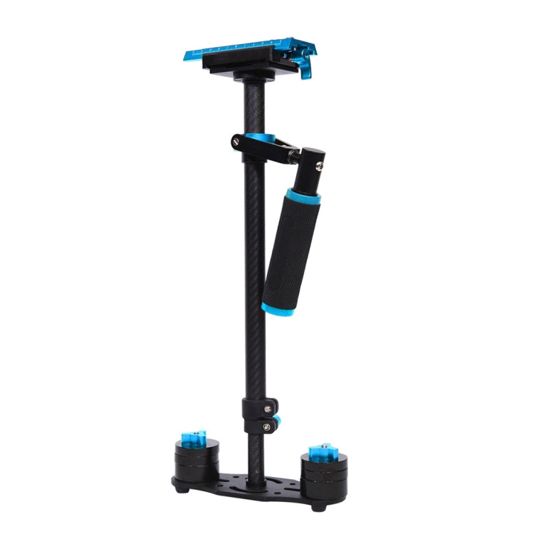 Stabilizzatore portatile in fibra di carbonio PULUZ 38,5-61 cm per video e fotocamere digitali DSLR e DV, portata 0,5-3 kg, S60T Blue