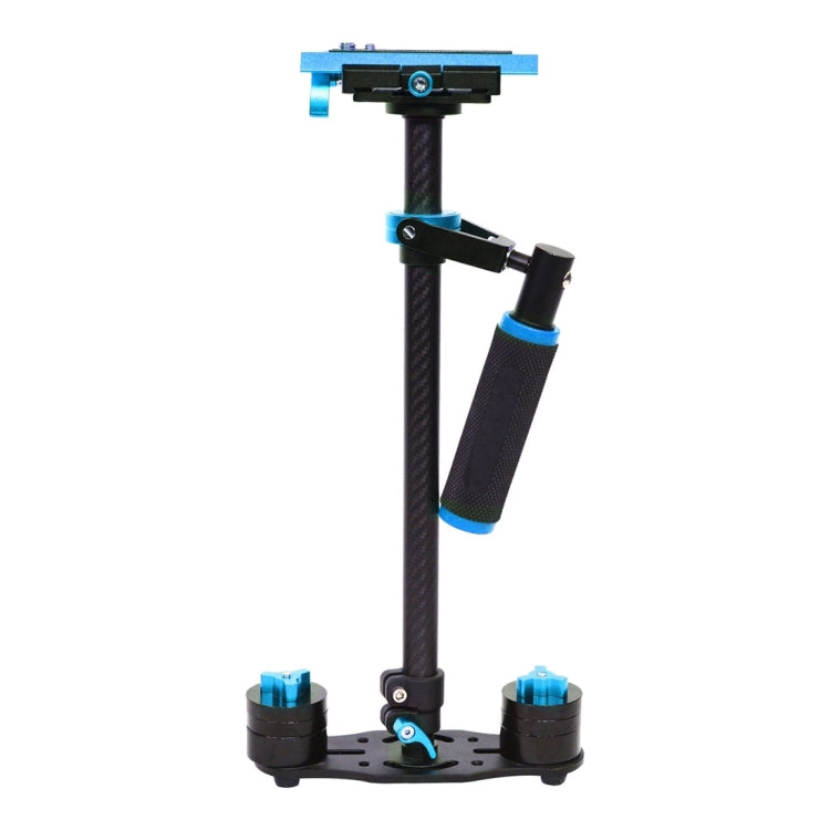 Stabilizzatore portatile in fibra di carbonio PULUZ 38,5-61 cm per video e fotocamere digitali DSLR e DV, portata 0,5-3 kg, S60T Blue