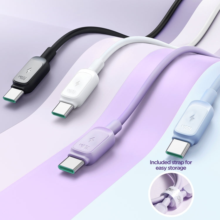 Cavo dati a ricarica rapida JOYROOM S-CC100A14 serie multicolore da 100 W da USB-C/Type-C a USB-C/Type-C, lunghezza: 1,2 m, Type-C to Type-C
