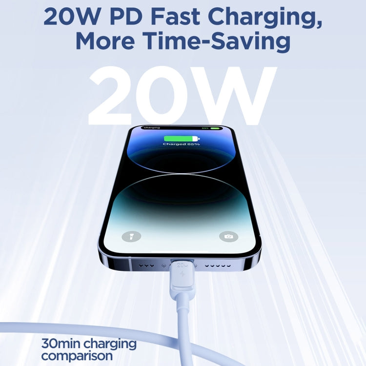 Cavo dati di ricarica rapida JOYROOM S-CL020A14 serie multicolore da 20 W USB-C/Type-C a 8 pin, lunghezza: 1,2 m, Type-C to 8 Pin