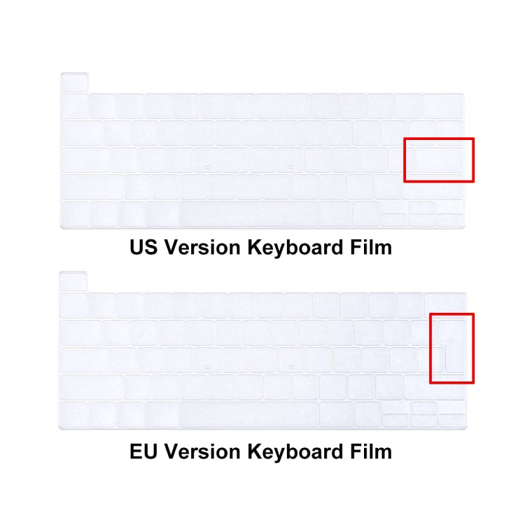 ENKAY Hat-Prince 3 in 1 per MacBook Pro 13 pollici A2289 / A2251 (2020) Custodia protettiva in cristallo rigido + versione Europa Cover protettiva per tastiera in TPU ultrasottile + set di tappi antipolvere, For MacBook Pro 13 inch A2289 / A2251 (2020)