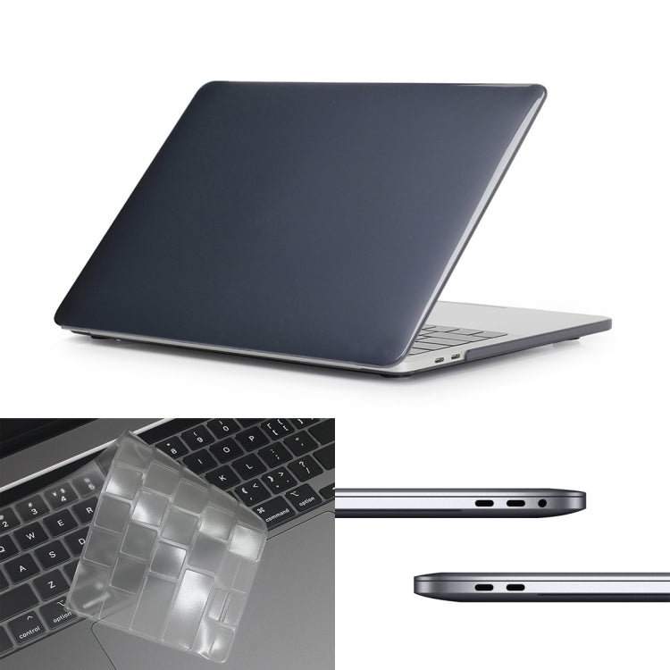 ENKAY Hat-Prince 3 in 1 per MacBook Pro 13 pollici A2289 / A2251 (2020) Custodia protettiva in cristallo rigido + versione Europa Cover protettiva per tastiera in TPU ultrasottile + set di tappi antipolvere, For MacBook Pro 13 inch A2289 / A2251 (2020)