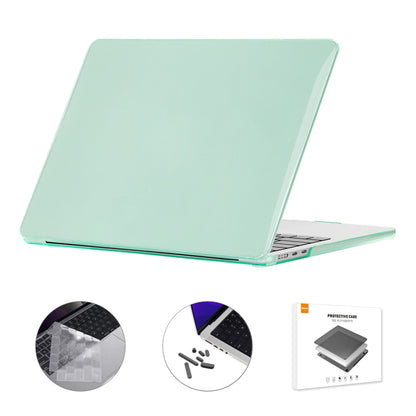 ENKAY Custodia per laptop in cristallo 3 in 1 con pellicola per tastiera in TPU / Tappi antipolvere per MacBook Air 13.6 2022 A2681 Versione USA, 3 in 1 US Version