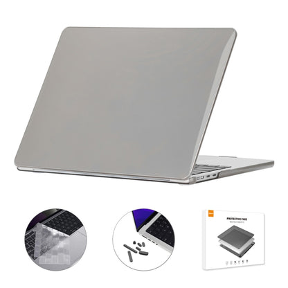 ENKAY Custodia per laptop in cristallo 3 in 1 con pellicola per tastiera in TPU / Tappi antipolvere per MacBook Air 13.6 2022 A2681 Versione USA, 3 in 1 US Version