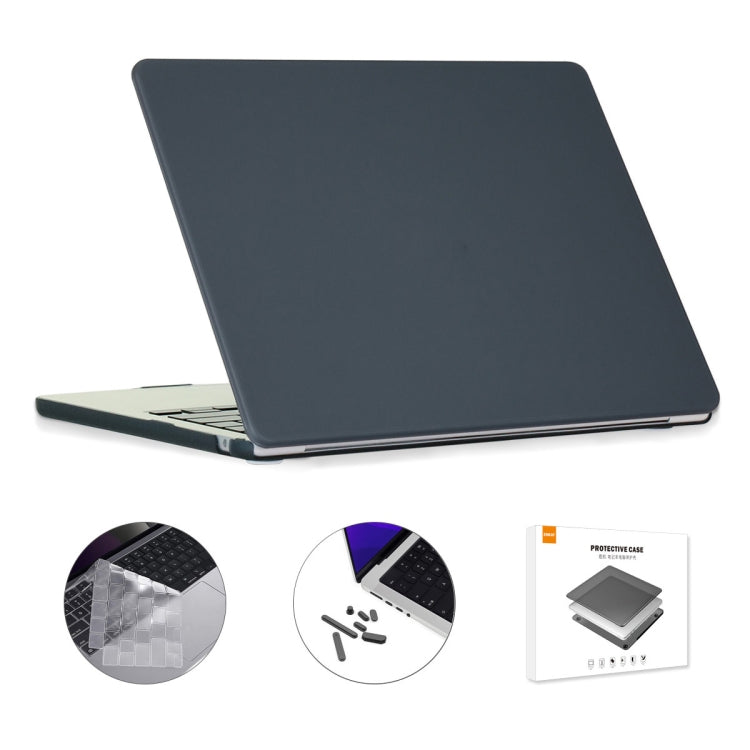 ENKAY Custodia per laptop opaca 3 in 1 con pellicola per tastiera in TPU / Tappi antipolvere per MacBook Air 13.6 2022 A2681 Versione USA, 3 in 1 US Version