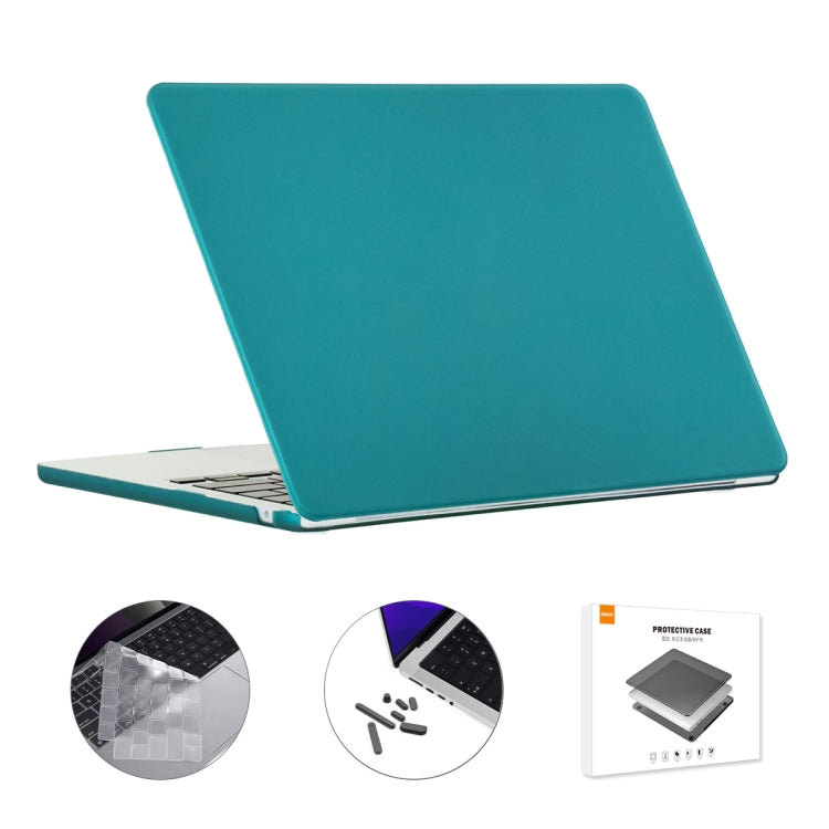 ENKAY Custodia per laptop opaca 3 in 1 con pellicola per tastiera in TPU / Tappi antipolvere per MacBook Air 13.6 2022 A2681 Versione USA, 3 in 1 US Version