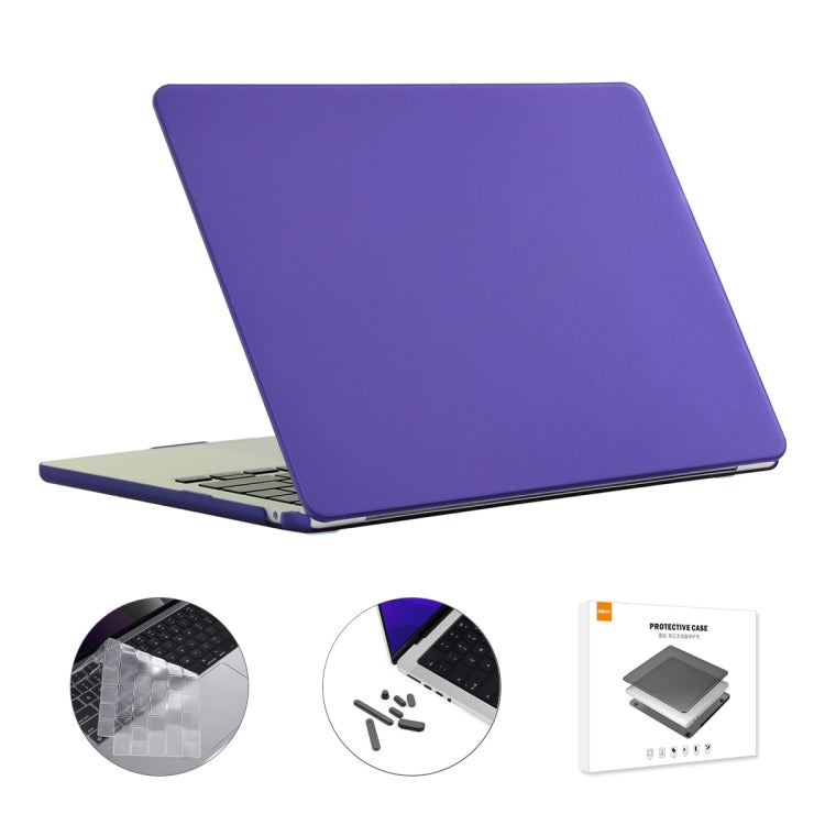 ENKAY Custodia per laptop opaca 3 in 1 con pellicola per tastiera in TPU / Tappi antipolvere per MacBook Air 13.6 2022 A2681 Versione USA, 3 in 1 US Version