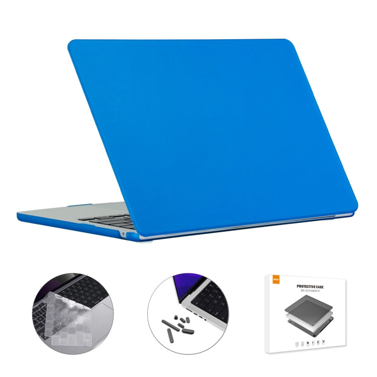 ENKAY Custodia per laptop opaca 3 in 1 con pellicola per tastiera in TPU / Tappi antipolvere per MacBook Air 13.6 2022 A2681 Versione USA, 3 in 1 US Version