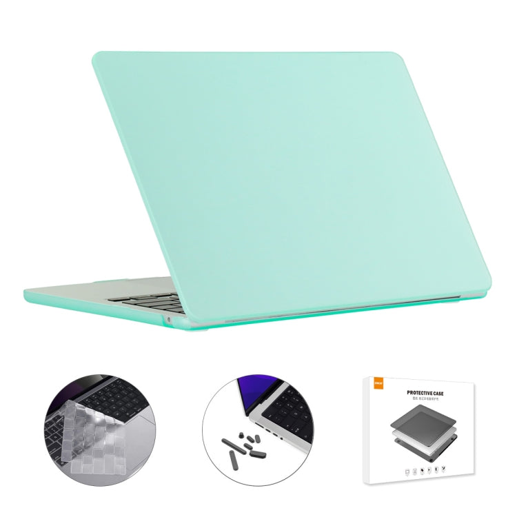 ENKAY Custodia per laptop opaca 3 in 1 con pellicola per tastiera in TPU / Tappi antipolvere per MacBook Air 13.6 2022 A2681 Versione USA, 3 in 1 US Version