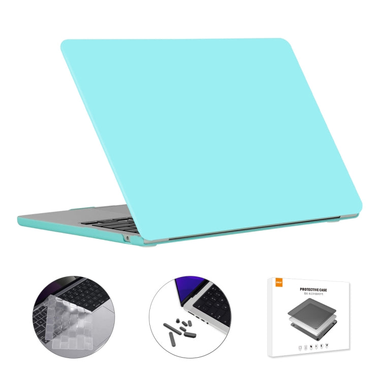 ENKAY Custodia per laptop opaca 3 in 1 con pellicola per tastiera in TPU / Tappi antipolvere per MacBook Air 13.6 2022 A2681 Versione USA, 3 in 1 US Version