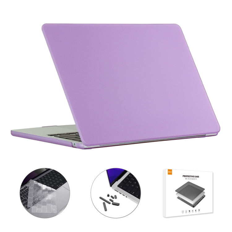 ENKAY Custodia per laptop opaca 3 in 1 con pellicola per tastiera in TPU / Tappi antipolvere per MacBook Air 13.6 2022 A2681 Versione USA, 3 in 1 US Version