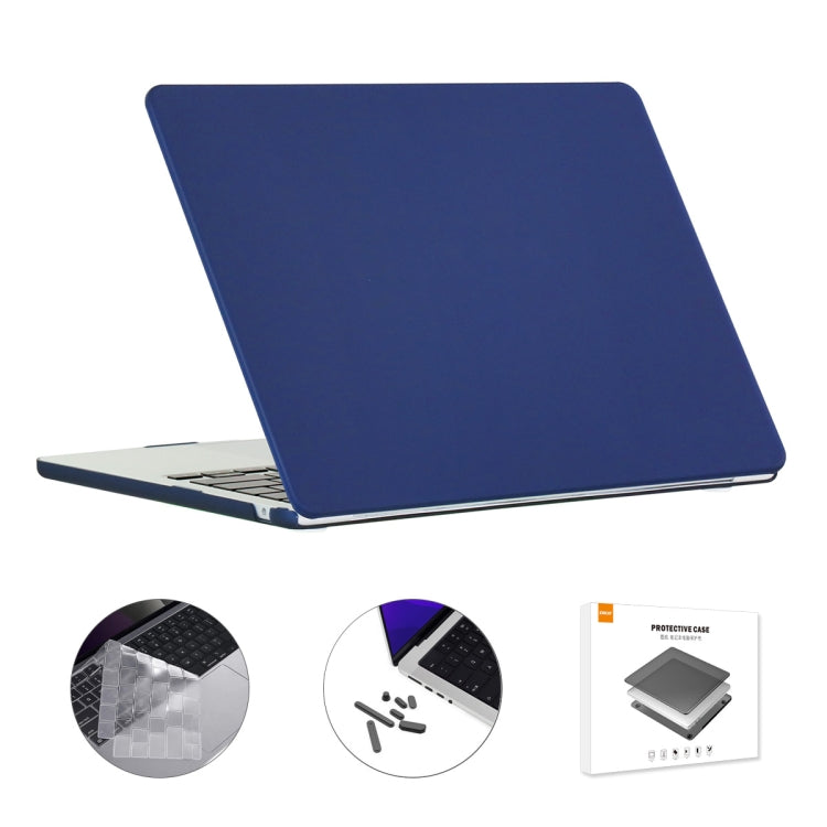 ENKAY Custodia per laptop opaca 3 in 1 con pellicola per tastiera in TPU / Tappi antipolvere per MacBook Air 13.6 2022 A2681 Versione USA, 3 in 1 US Version