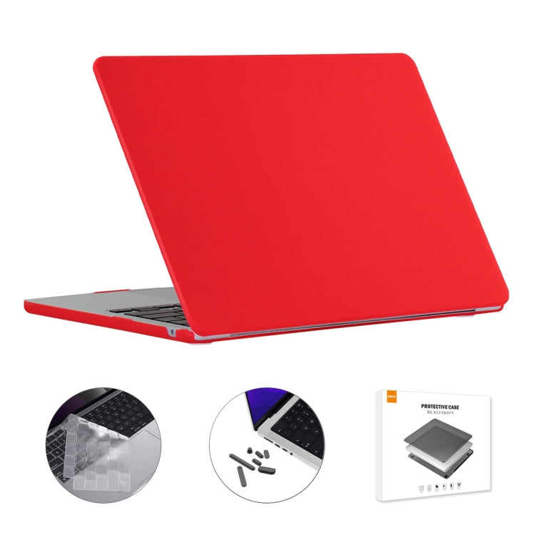 ENKAY Custodia per laptop opaca 3 in 1 con pellicola per tastiera in TPU / Tappi antipolvere per MacBook Air 13.6 2022 A2681 Versione USA, 3 in 1 US Version