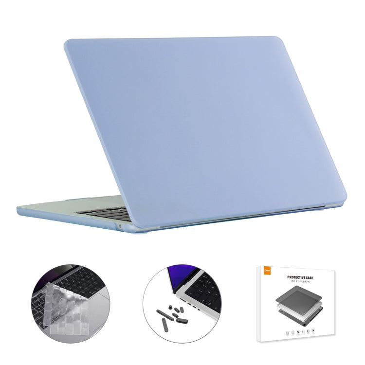 ENKAY Custodia per laptop opaca 3 in 1 con pellicola per tastiera in TPU / Tappi antipolvere per MacBook Air 13.6 2022 A2681 Versione USA, 3 in 1 US Version