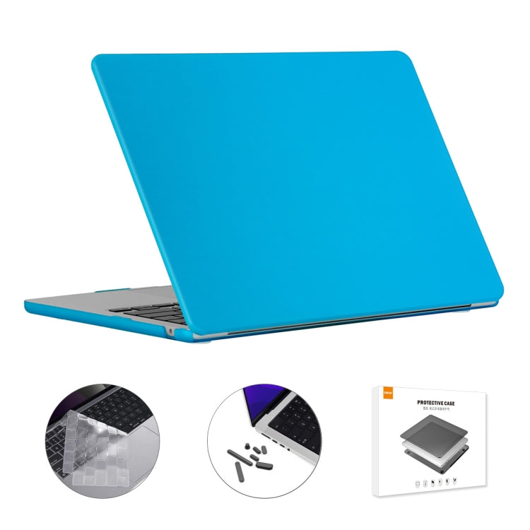 ENKAY Custodia per laptop opaca 3 in 1 con pellicola per tastiera in TPU / Tappi antipolvere per MacBook Air 13.6 2022 A2681 Versione USA, 3 in 1 US Version