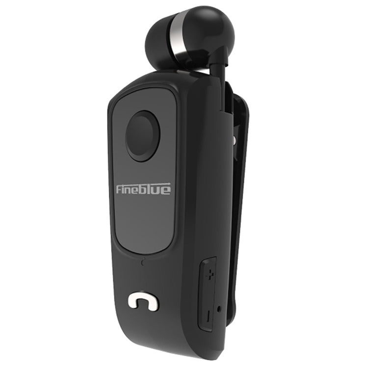 F920 CSR4.1 Auricolare Bluetooth antifurto con promemoria di vibrazione del chiamante con cavo retrattile, Black, White, Gold, Silver, Gray