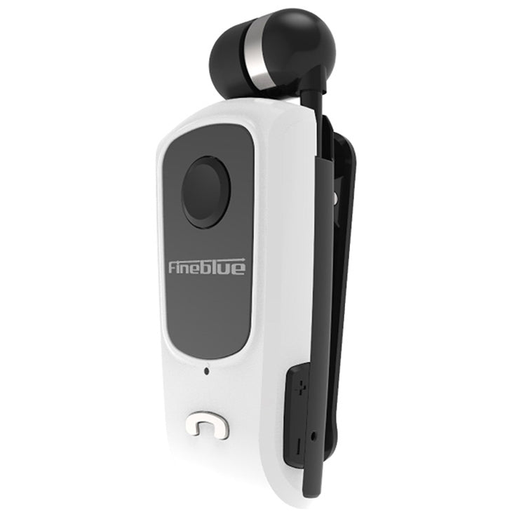 F920 CSR4.1 Auricolare Bluetooth antifurto con promemoria di vibrazione del chiamante con cavo retrattile, Black, White, Gold, Silver, Gray
