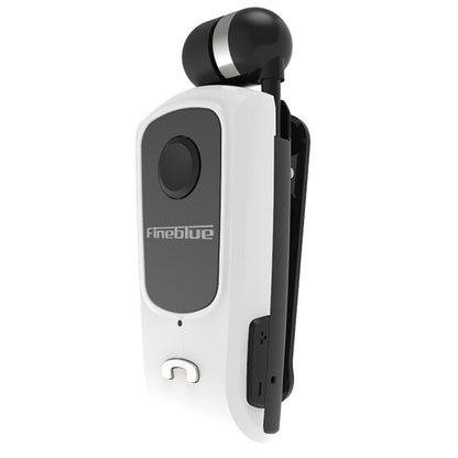 F920 CSR4.1 Auricolare Bluetooth antifurto con promemoria di vibrazione del chiamante con cavo retrattile, Black, White, Gold, Silver, Gray