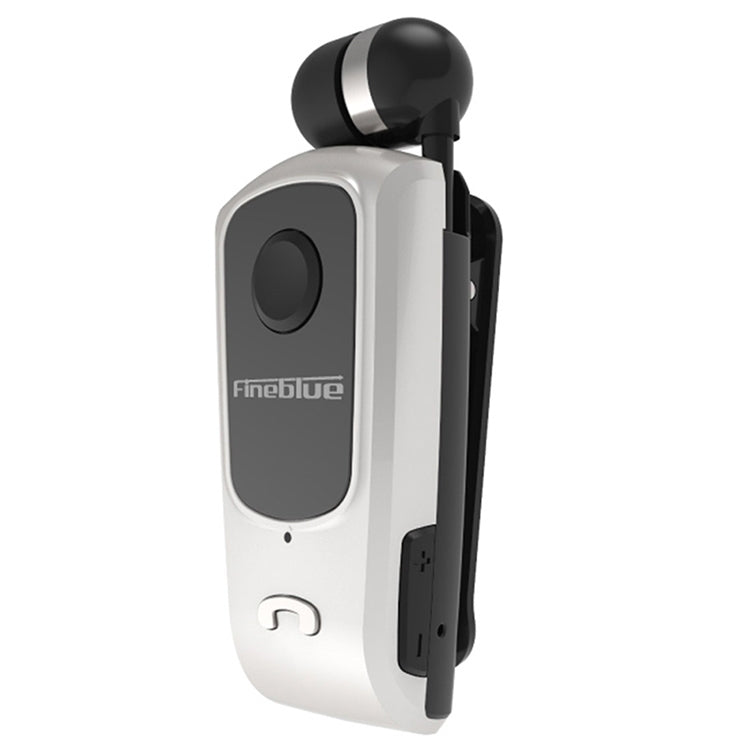 F920 CSR4.1 Auricolare Bluetooth antifurto con promemoria di vibrazione del chiamante con cavo retrattile, Black, White, Gold, Silver, Gray
