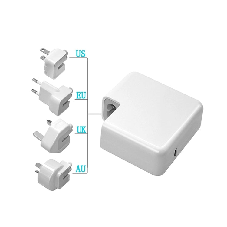 PD-96W Adattatore per laptop USB-C / Type-C PD da 96 W + cavo di ricarica rapida da USB-C / Type-C a USB-C / Type-C da 2 m 5 A per MacBook Pro, EU Plug, US Plug, UK Plug