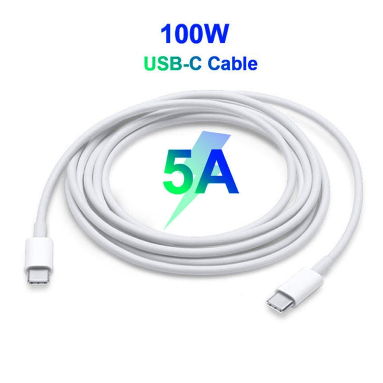 PD-96W Adattatore per laptop USB-C / Type-C PD da 96 W + cavo di ricarica rapida da USB-C / Type-C a USB-C / Type-C da 2 m 5 A per MacBook Pro, EU Plug, US Plug, UK Plug