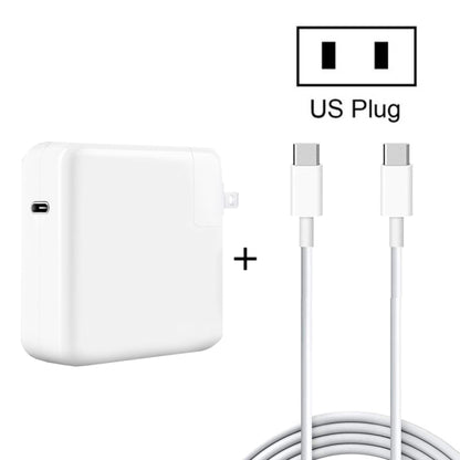 PD-96W Adattatore per laptop USB-C / Type-C PD da 96 W + cavo di ricarica rapida da USB-C / Type-C a USB-C / Type-C da 2 m 5 A per MacBook Pro, EU Plug, US Plug, UK Plug, AU Plug