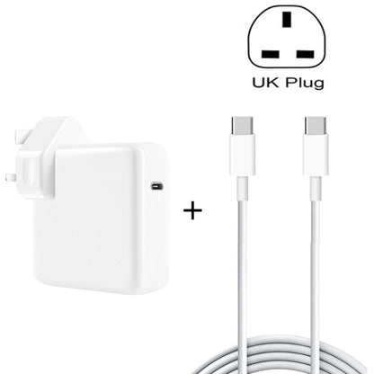 PD-96W Adattatore per laptop USB-C / Type-C PD da 96 W + cavo di ricarica rapida da USB-C / Type-C a USB-C / Type-C da 2 m 5 A per MacBook Pro, EU Plug, US Plug, UK Plug, AU Plug