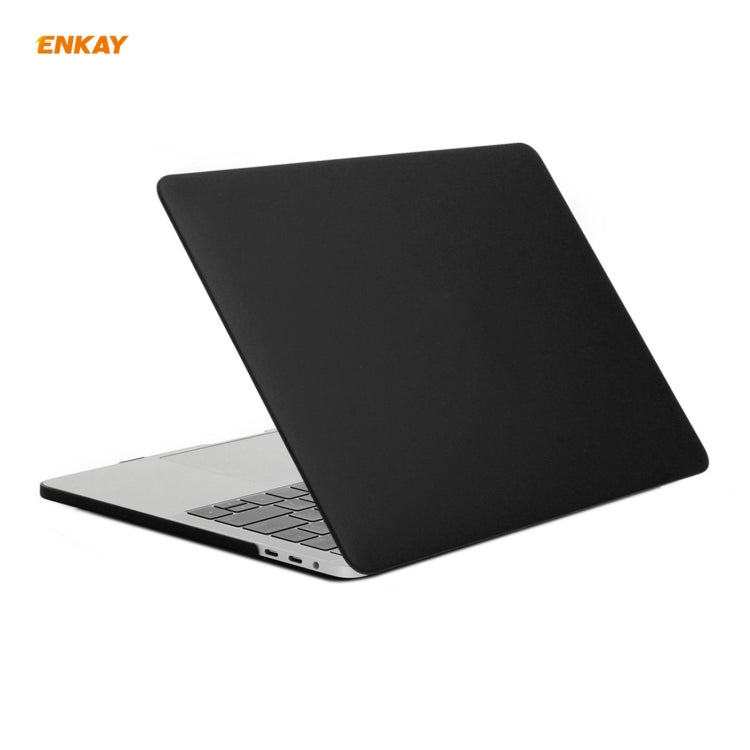 ENKAY Custodia protettiva per laptop opaca 3 in 1 + Pellicola per tastiera in TPU versione USA + Set di tappi antipolvere per MacBook Pro 13,3 pollici A1706 / A1989 / A2159 (con Touch Bar), For MacBook Pro 13.3 inch A1706 (with Touch Bar)
