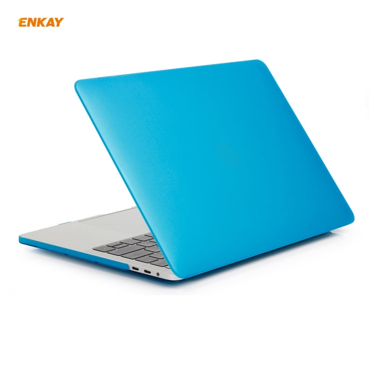 ENKAY Custodia protettiva per laptop opaca 3 in 1 + Pellicola per tastiera in TPU versione USA + Set di tappi antipolvere per MacBook Pro 13,3 pollici A1706 / A1989 / A2159 (con Touch Bar), For MacBook Pro 13.3 inch A1706 (with Touch Bar)