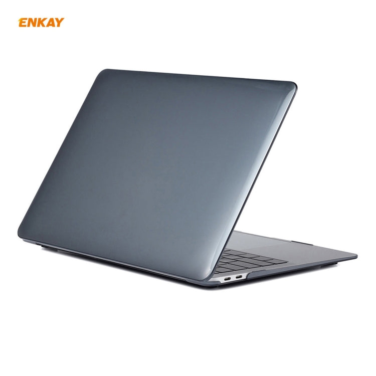 ENKAY Custodia protettiva per laptop in cristallo 3 in 1 + Pellicola per tastiera in TPU versione UE + Set di tappi antipolvere per MacBook Air 13,3 pollici A2179 e A2337 (2020), For MacBook Air 13.3 inch A2179 (2020)