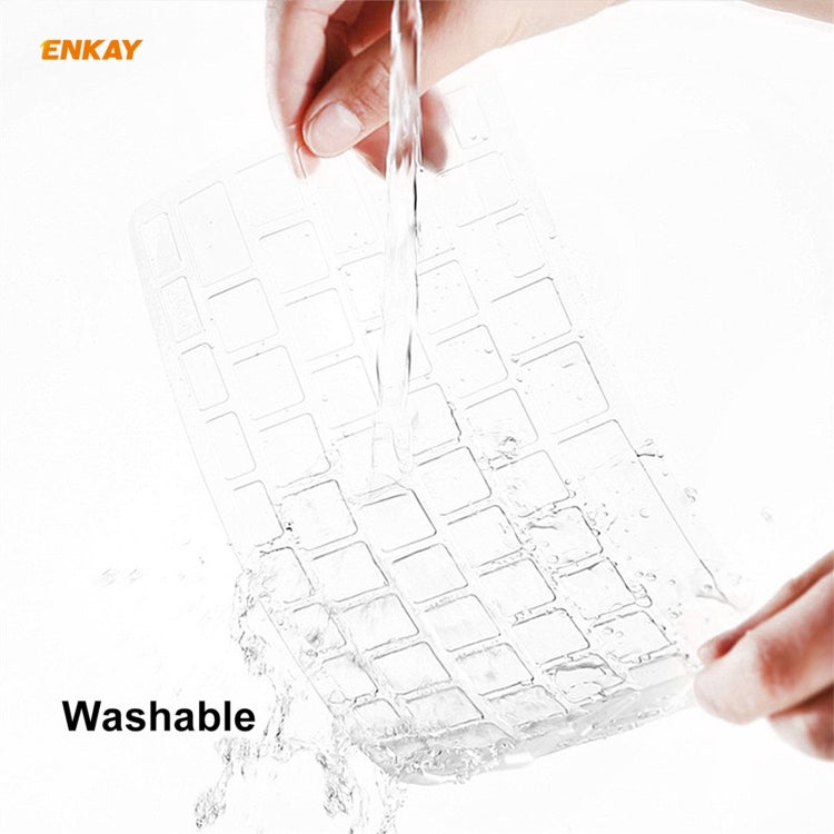 ENKAY Custodia protettiva per laptop in cristallo 3 in 1 + Pellicola per tastiera in TPU versione UE + Set di tappi antipolvere per MacBook Air 13,3 pollici A2179 e A2337 (2020), For MacBook Air 13.3 inch A2179 (2020)