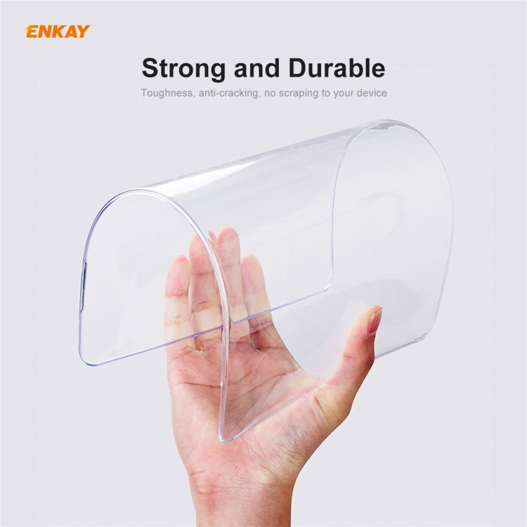 ENKAY Custodia protettiva per laptop in cristallo 3 in 1 + Pellicola per tastiera in TPU versione UE + Set di tappi antipolvere per MacBook Air 13,3 pollici A2179 e A2337 (2020), For MacBook Air 13.3 inch A2179 (2020)