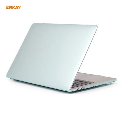 ENKAY Custodia protettiva per laptop in cristallo 3 in 1 + Pellicola per tastiera in TPU versione UE + Set di tappi antipolvere per MacBook Pro 16 pollici A2141 (con Touch Bar), For MacBook Pro 16 inch A2141 (with Touch Bar)