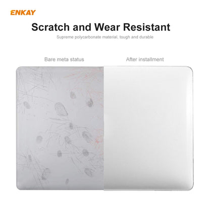 ENKAY Custodia protettiva per laptop in cristallo 3 in 1 + Pellicola per tastiera in TPU versione UE + Set di tappi antipolvere per MacBook Pro 16 pollici A2141 (con Touch Bar), For MacBook Pro 16 inch A2141 (with Touch Bar)