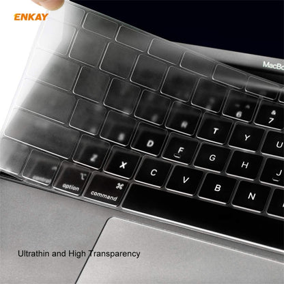 ENKAY Custodia protettiva per laptop in cristallo 3 in 1 + Pellicola per tastiera in TPU versione UE + Set di tappi antipolvere per MacBook Pro 16 pollici A2141 (con Touch Bar), For MacBook Pro 16 inch A2141 (with Touch Bar)