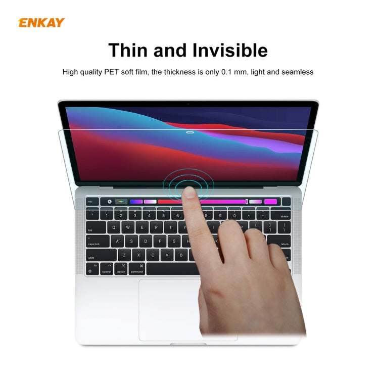 ENKAY Pellicola salvaschermo trasparente HD PET per MacBook Pro 13,3 pollici A2289 / A2251 / A2338 (2020), For MacBook Pro 13.3 inch A2289 / A2251 / A2338 (2020)