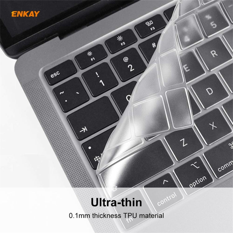 ENKAY Pellicola protettiva per tastiera morbida in TPU per MacBook Air 13,3 pollici A2179 (2020) / A2337 (2020), US Version, EU Version