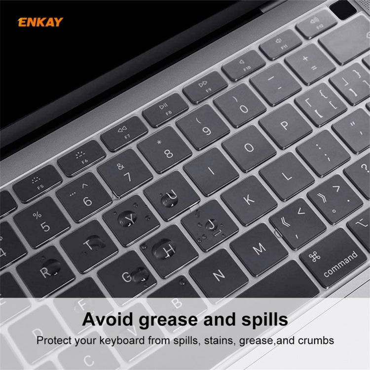 ENKAY Pellicola protettiva per tastiera morbida in TPU per MacBook Air 13,3 pollici A2179 (2020) / A2337 (2020), US Version, EU Version
