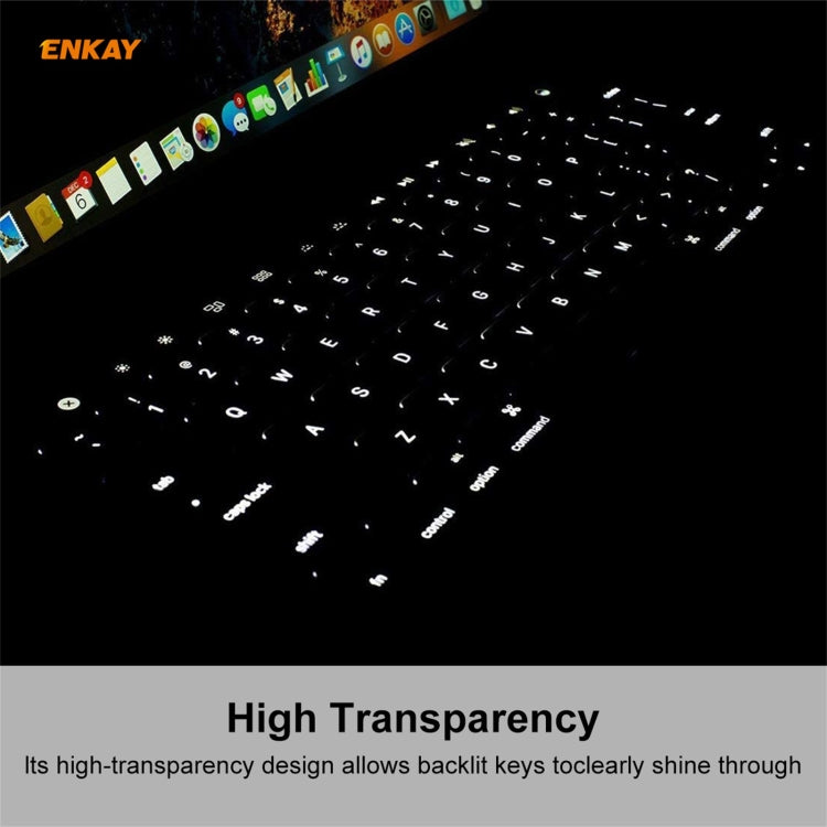 ENKAY Pellicola protettiva per tastiera morbida in TPU per MacBook Air 13,3 pollici A2179 (2020) / A2337 (2020), US Version, EU Version