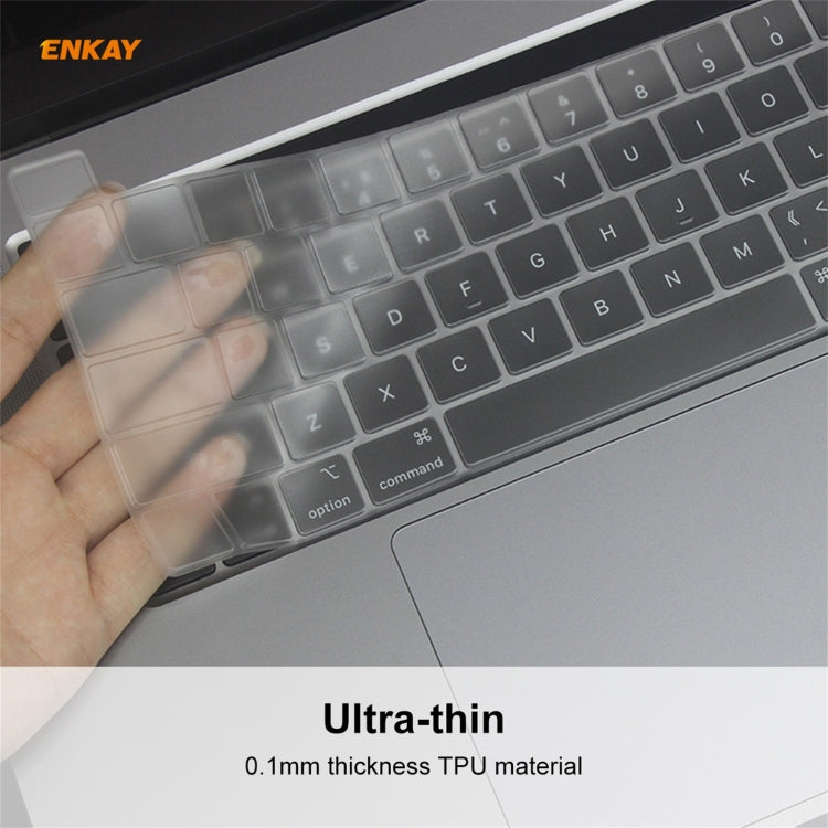 ENKAY Pellicola protettiva per tastiera in morbido TPU per MacBook Pro 16 pollici A2141 / Pro 13,3 pollici A2289 e A2251 e A2338 (2020), versione UE, EU Version