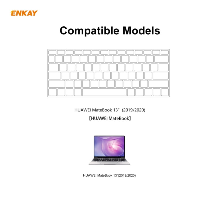 ENKAY Pellicola protettiva per tastiera in TPU ultrasottile e morbida per Huawei MateBook 13 pollici, versione USA, For Huawei MateBook 13 inch